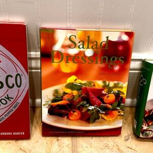 COOK BOOK BUNDLE OF 3 - Tabasco, Salad and Dressings, Low Fat and Salads